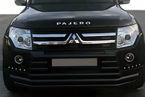 Mitsubishi Pajero Wagon IV 2006–2021 Predný ochranný rám ST015-9 Black (nerez) fotografia 1
