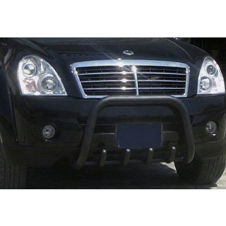 Kengurín QT006 Black (nerez) SsangYong Rexton I 2001–2017 fotografia 1