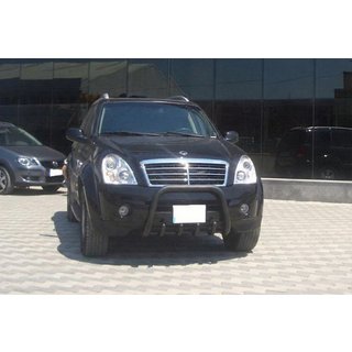 Kengurín QT006 Black (nerez) SsangYong Rexton I 2001–2017 fotografia 2