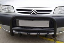 Citroen Berlingo 1996–2008 Ochranný rám (bullbar) QT006 Black (nerez) fotografia 1