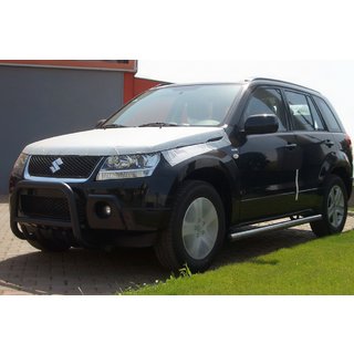 Ochranný rám (bullbar) QT006 Black (nerez) Suzuki Grand Vitara 2005–2017