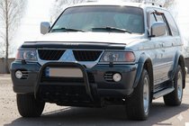 Mitsubishi Pajero Sport 1996–2007 Kengurín QT006 Black (nerez) fotografia 3
