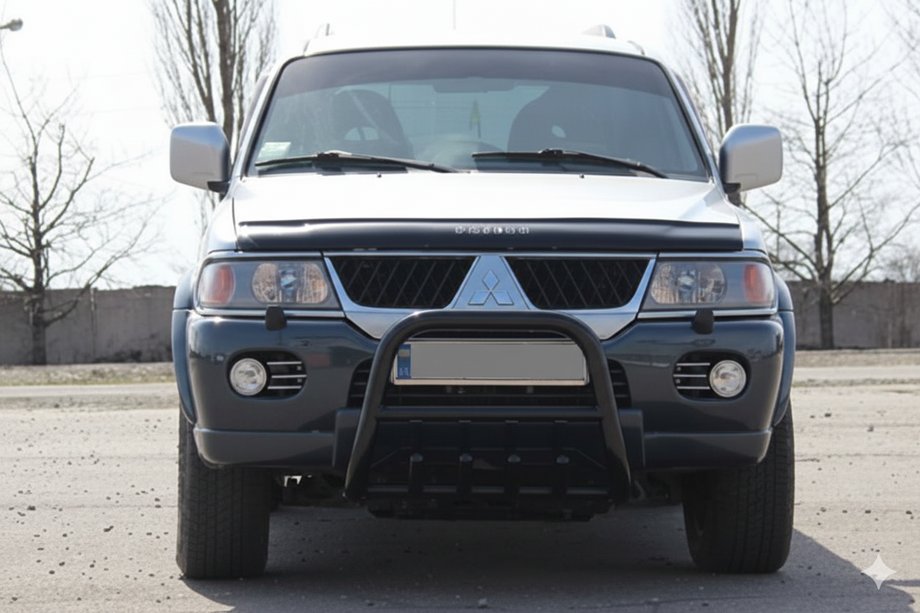 Mitsubishi Pajero Sport 1996–2007 Kengurín QT006 Black (nerez) Image
