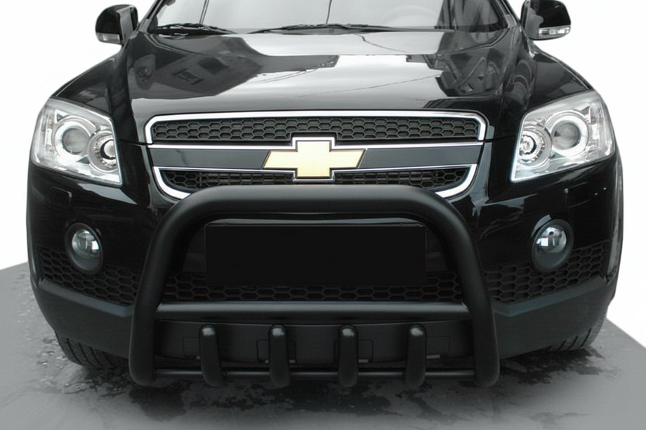 Chevrolet Captiva 2006–2019 Predný ochranný rám QT006 Black (nerez) Image