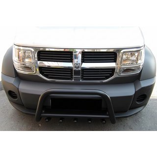 Predný ochranný rám QT006 Black (nerez) Dodge Nitro 2006–2011