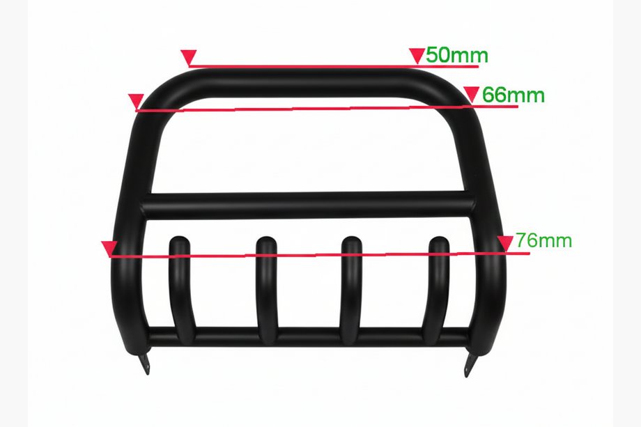 Nissan NP300 1999–2015 Ochranný rám (bullbar) QT006 Black (nerez) Image
