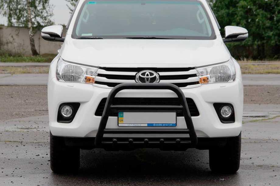 Toyota Hilux 2015– Ochranný rám (bullbar) QT006 Black (nerez) Image