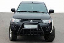 Mitsubishi L200 2006–2015 Kengurín Black (nerez) fotografia 1
