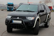 Mitsubishi L200 2006–2015 Kengurín Black (nerez) fotografia 3