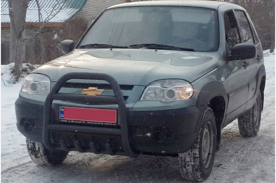 Chevrolet Niva 1998–2020 Ochranný rám QT007 Black (nerez) Image