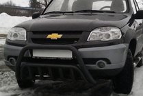 Chevrolet Niva 1998–2020 Kengurin WT002 Black (nerez) fotografia 1