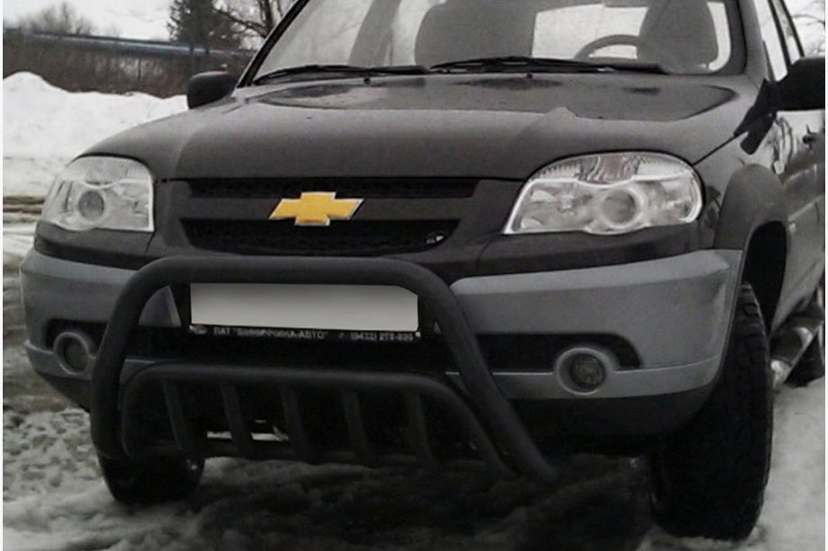 Chevrolet Niva 1998–2020 Kengurin WT002 Black (nerez) Image