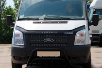 Ford Transit 2000–2014 Predný ochranný rám (bullbar) WT002 Black (2006-2014, nerez) fotografia 2