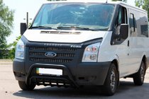Ford Transit 2000–2014 Predný ochranný rám (bullbar) WT002 Black (2006-2014, nerez) fotografia 1
