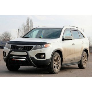Bullbar WT002/2 Black (nerez) Kia Sorento II XM 2009–2014 fotografia 1