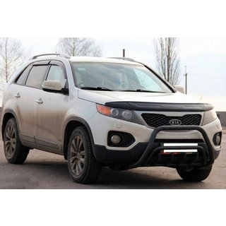 Bullbar WT002/2 Black (nerez) Kia Sorento II XM 2009–2014 fotografia 2