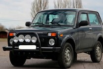 Lada Niva a Urban 1977– Predný ochranný rám QT007 Black (nehrdzavejúca oceľ) fotografia 4
