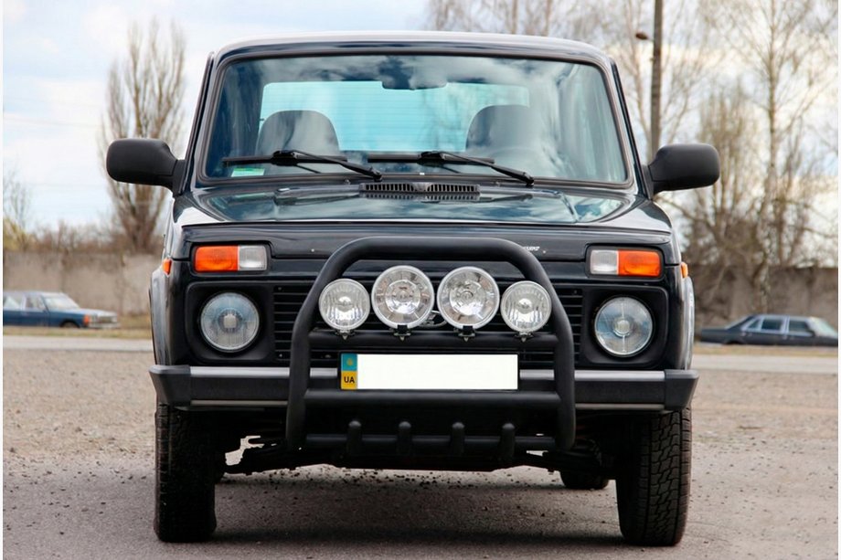 Lada Niva a Urban 1977– Predný ochranný rám QT007 Black (nehrdzavejúca oceľ) Image
