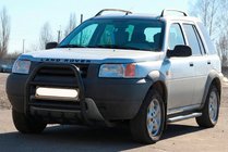 Land Rover Freelander I 1997–2006 Predný ochranný rám QT007 Black (nehrdzavejúca oceľ) fotografia 3