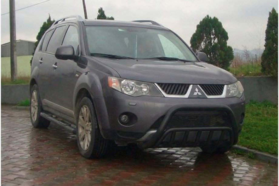 Mitsubishi Outlander 2006–2012 Predný ochranný rám (bullbar) WT002 Black (nerez) Image