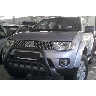 Predný ochranný rám WT002 Black (nerez) Mitsubishi Pajero Sport 2008–2015 fotografia 3