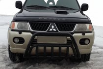 Mitsubishi Pajero Sport 1996–2007 Kengurin WT002 Black (nerez) fotografia 1