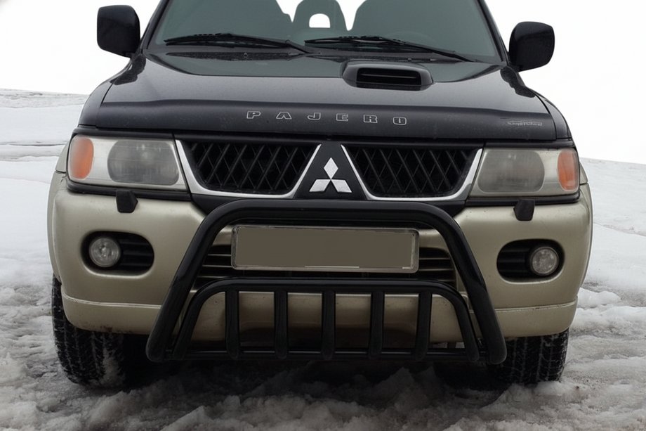 Mitsubishi Pajero Sport 1996–2007 Kengurin WT002 Black (nerez) Image