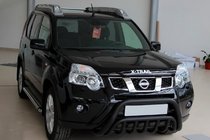 Nissan X-trail T31 2007–2014 Predný ochranný rám WT002 Black (nerez) fotografia 1
