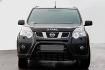 Nissan X-trail T31 2007–2014 Predný ochranný rám WT002 Black (nerez) fotografia 2