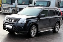 Nissan X-trail T31 2007–2014 Predný ochranný rám WT002 Black (nerez) fotografia 3