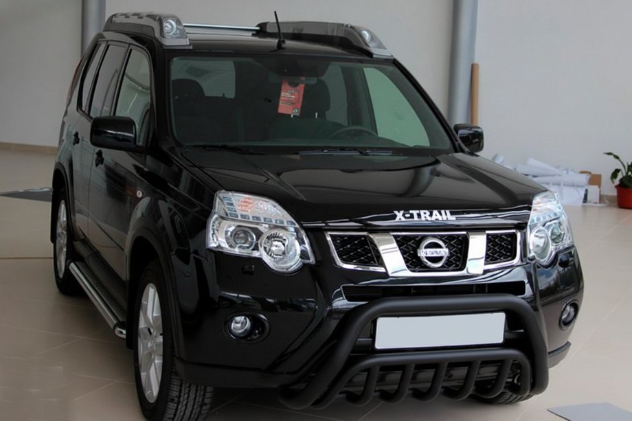 Nissan X-trail T31 2007–2014 Predný ochranný rám WT002 Black (nerez) Image