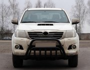 Toyota Hilux 2006–2015 Predný ochranný rám (bullbar) WT002 Black (nerez) fotografia 1