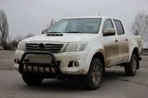 Toyota Hilux 2006–2015 Predný ochranný rám (bullbar) WT002 Black (nerez) fotografia 3
