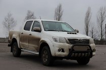 Toyota Hilux 2006–2015 Predný ochranný rám (bullbar) WT002 Black (nerez) fotografia 2