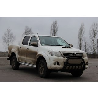 Predný ochranný rám (bullbar) WT002 Black (nerez) Toyota Hilux 2006–2015 fotografia 2