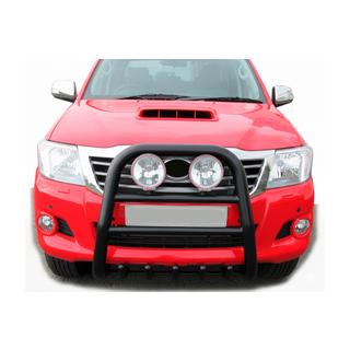 Predný ochranný rám QT007 Black (nehrdzavejúca oceľ) Toyota Hilux 2006–2015 fotografia 3