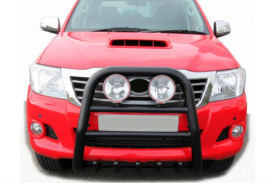 Toyota Hilux 2006–2015 Predný ochranný rám QT007 Black (nehrdzavejúca oceľ) Fotografia 3