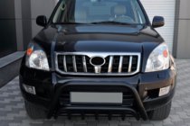 Toyota Land Cruiser Prado 120 2002–2009 Nízky predný ochranný rám WT002 Black (nerez) fotografia 1