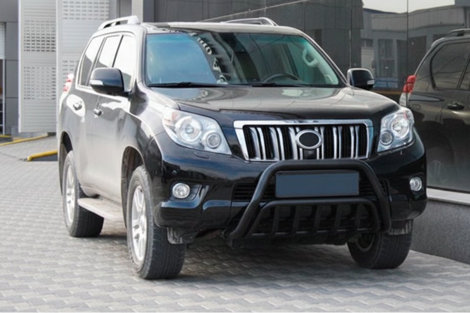 Toyota Land Cruiser Prado 150 2009–2023 Kengurin WT002 Black (nerez) Fotografia 1