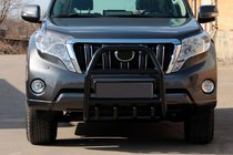 Toyota Land Cruiser Prado 150 2009–2023 Ochranný rám QT007 Black (nerez) fotografia 1