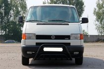 Volkswagen T4 Transporter 1990–2003 Predný ochranný rám WT002 60 mm Black (nerez) fotografia 3