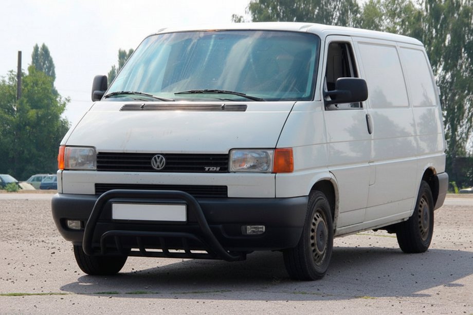 Volkswagen T4 Transporter 1990–2003 Predný ochranný rám WT002 60 mm Black (nerez) Image