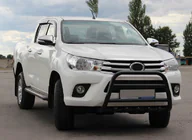 Toyota Hilux 2015– Predný ochranný rám WT010 Black (nerez) fotografia 1