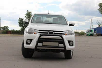 Toyota Hilux 2015– Predný ochranný rám WT010 Black (nerez) fotografia 2