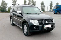 Mitsubishi Pajero Wagon IV 2006–2021 Kengurí rám QT011 Black (nerez) fotografia 1