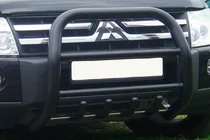 Mitsubishi Pajero Wagon IV 2006–2021 Kengurí rám QT011 Black (nerez) fotografia 3