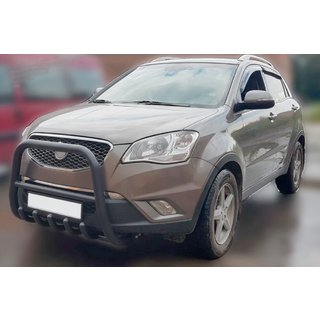 Predný ochranný rám F1-40 Black (nerez) SsangYong Korando 2010–2019 fotografia 3