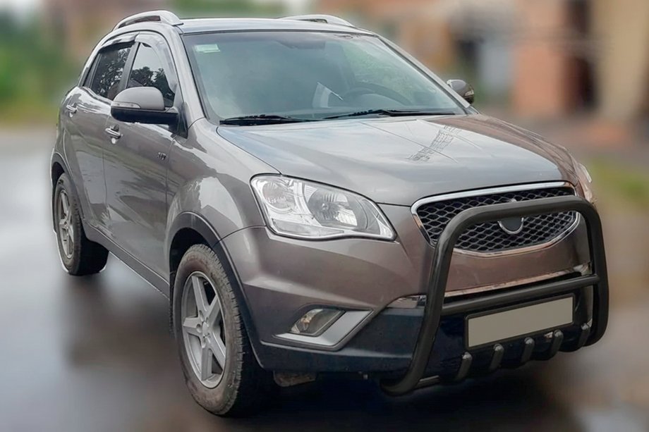 SsangYong Korando 2010–2019 Predný ochranný rám F1-40 Black (nerez) Image