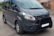 Ford Custom 2013–2022 Predný ochranný rám WT006 F1-55 Black (nerez) fotografia 1