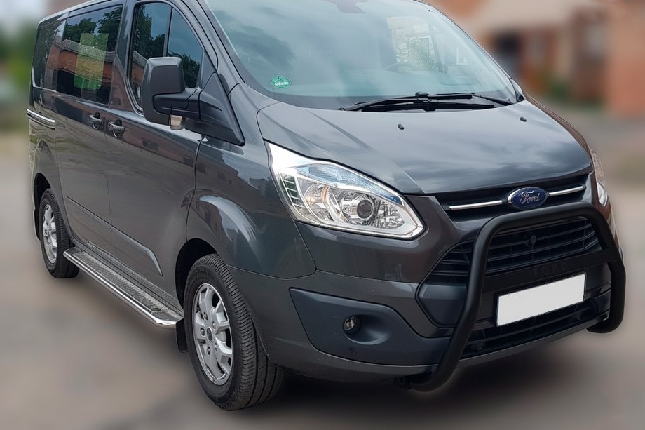 Ford Custom 2013–2022 Predný ochranný rám WT006 F1-55 Black (nerez) Image